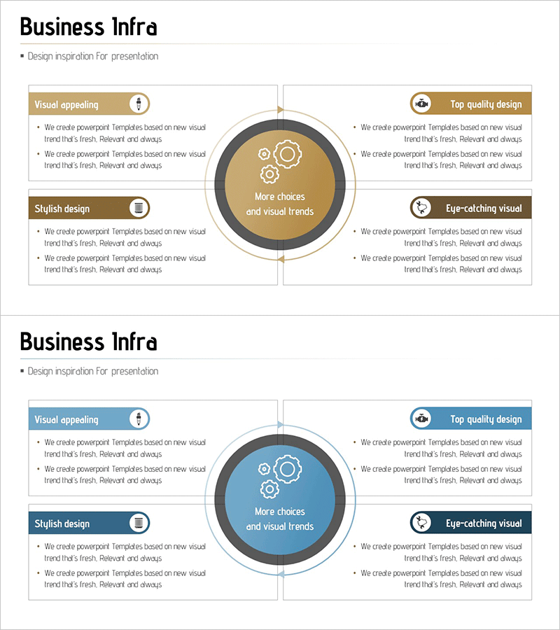 비즈니스 인프라 다이어그램 - 효과적인 사업소개