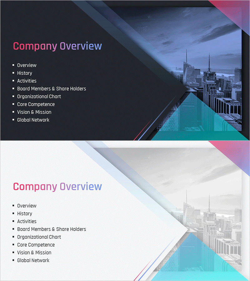 성공적인 기업 브랜딩 템플릿 간지