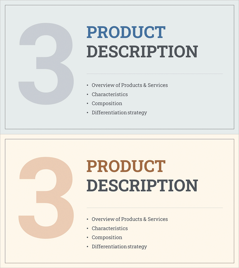 인테리어 사업계획서 템플릿 간지 – 전문성과 심플함