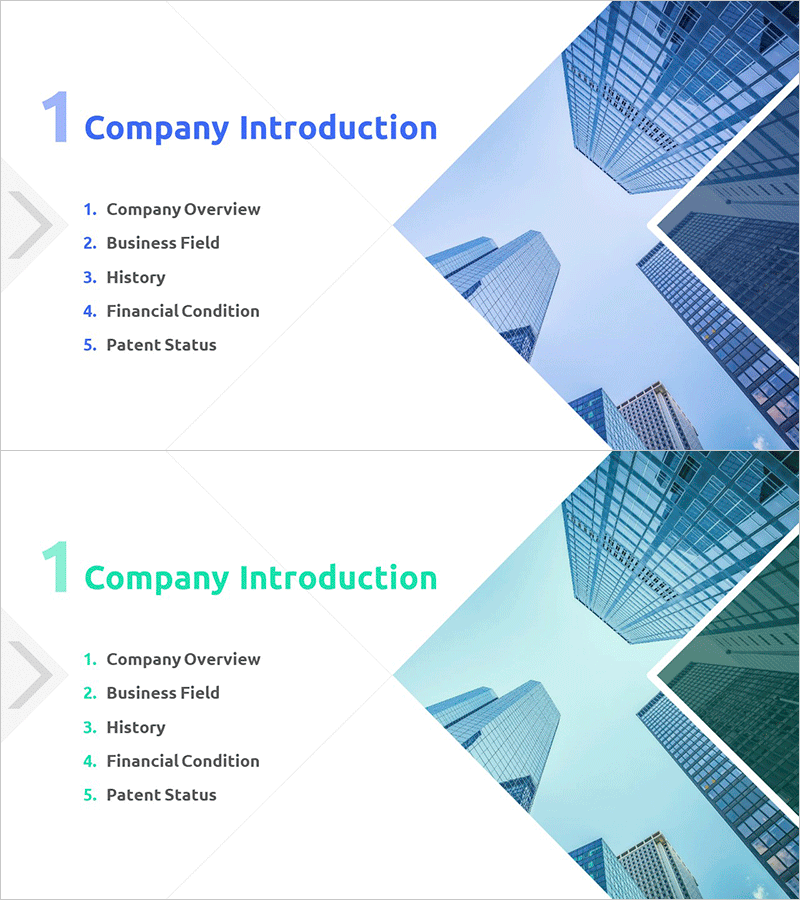 스타트업 투자유치 템플릿 간지 – 기업 소개