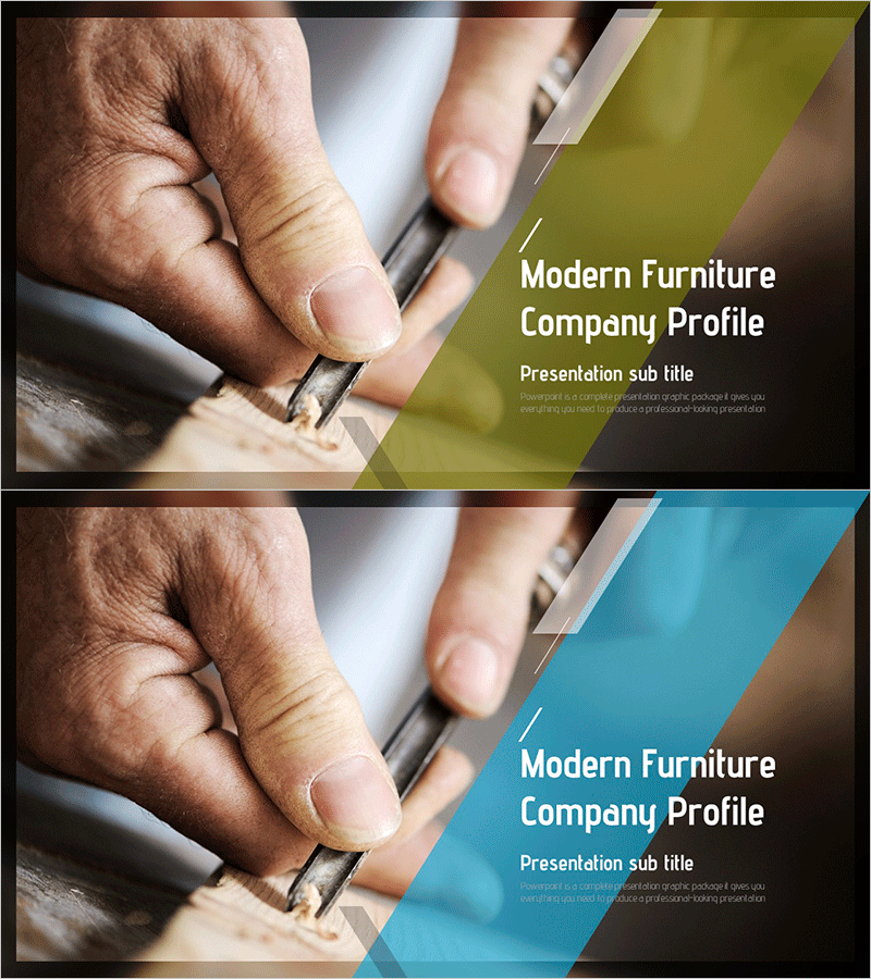 가구 회사소개서 템플릿 표지