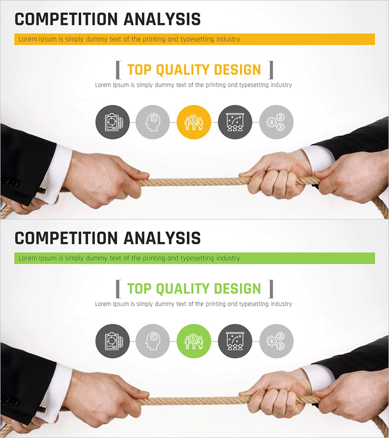 줄다기리 특성 다이어그램 – 경쟁 분석