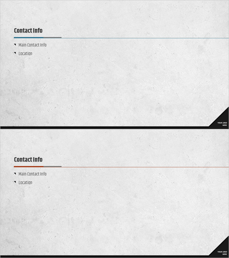 콘크리트 테마 회사소개서 간지