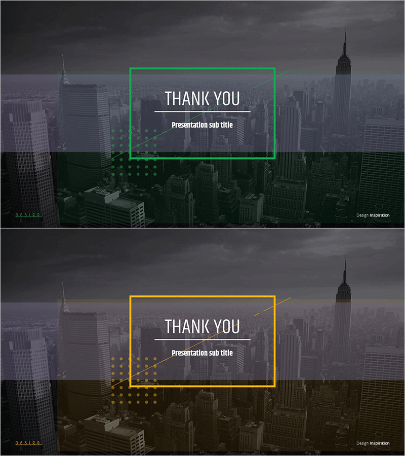 모던 시티 테마 제안서 엔딩 표지