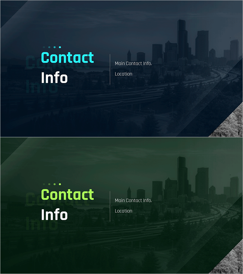 실용적인 회사소개서 PPT 템플릿 간지