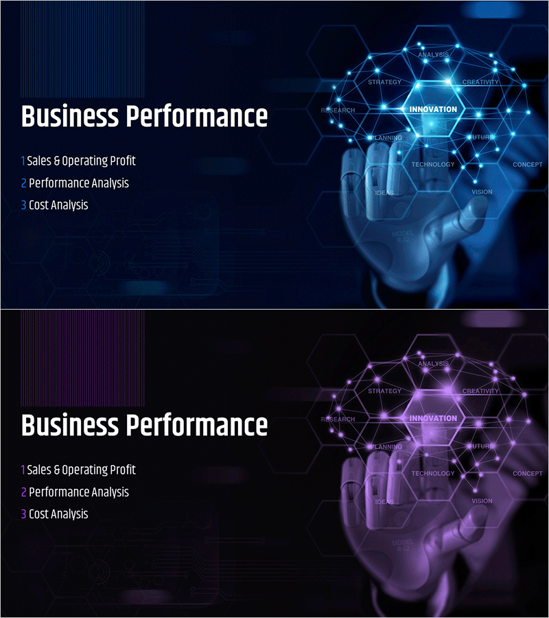 AI 기술 IR 템플릿 간지