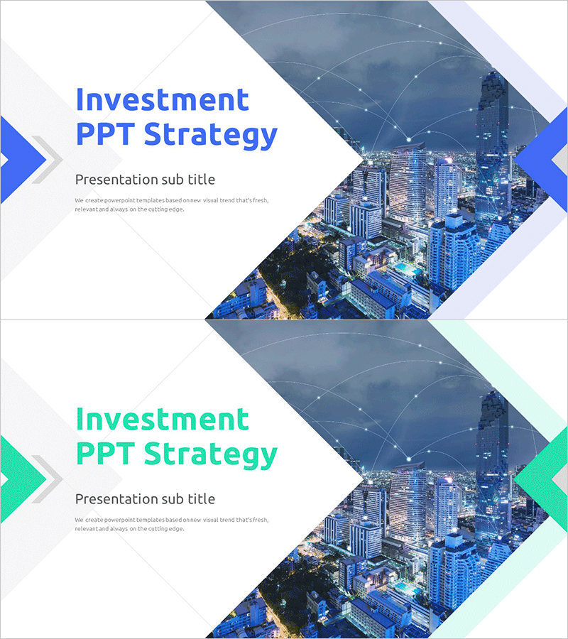 투자유치 전략을 강조한 스타트업 템플릿 표지