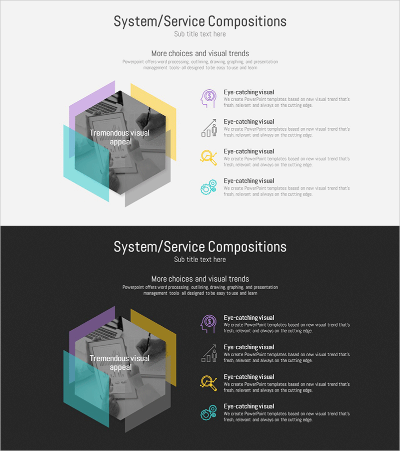 육각형 서비스 구성 다이어그램 – 통합적 시각화