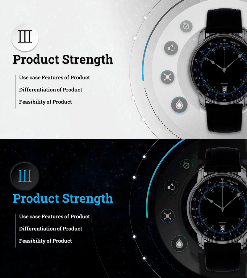 시계 제품 소개 및 서비스 PPT 간지