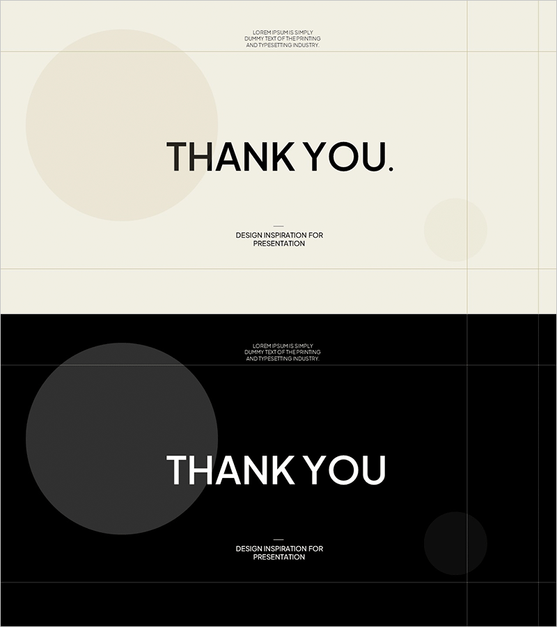 인테리어 제품 소개 템플릿 엔딩 표지 – 세련된 마무리