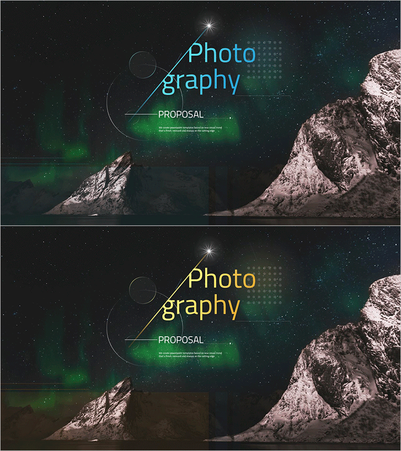 포토그래피 제안서 템플릿 표지