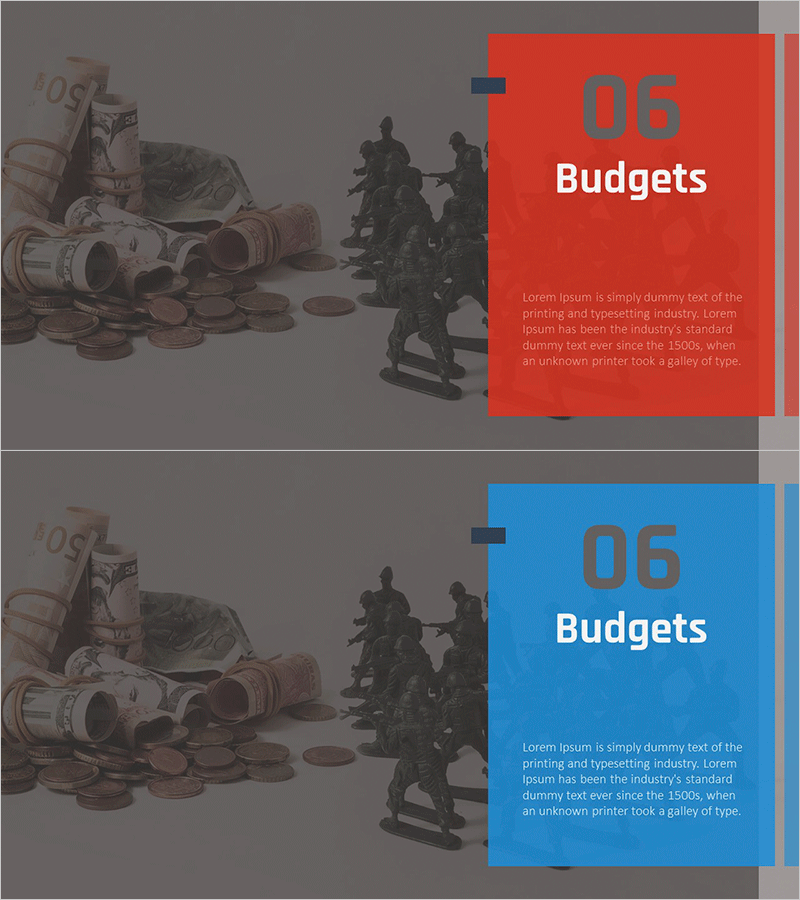 전략적인 마케팅 기획서 템플릿 간지 – 예산 둥글게 정리