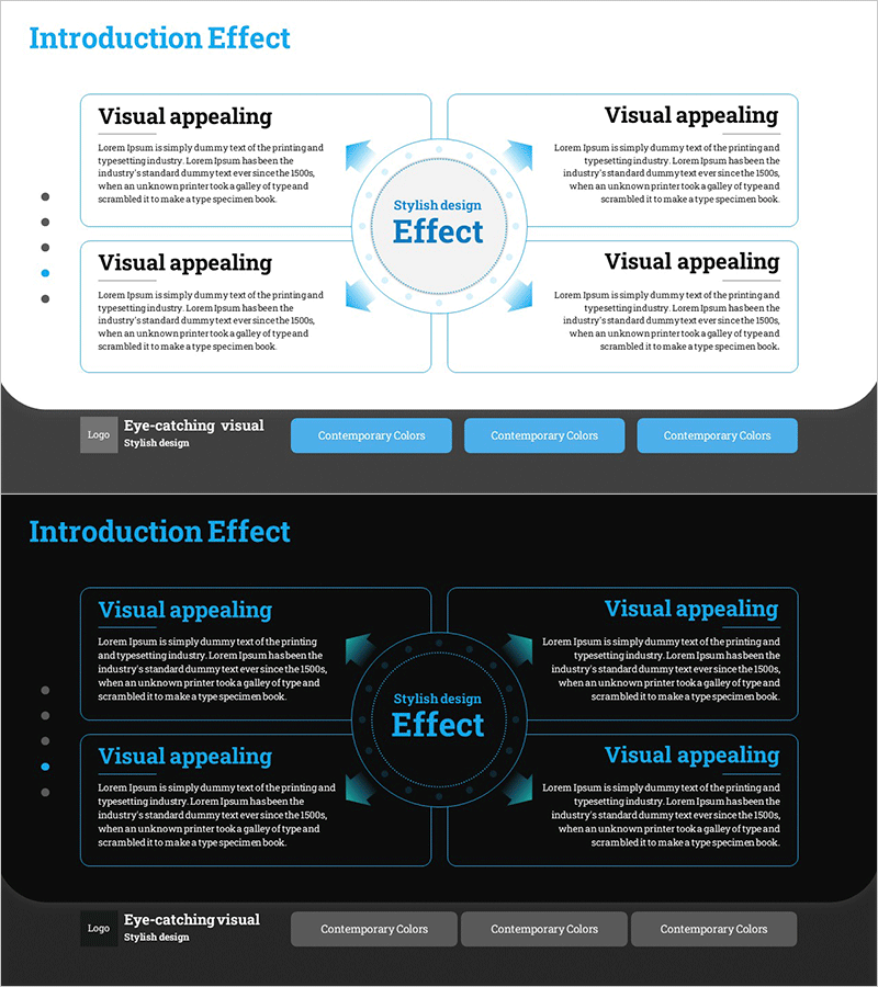 기대효과 확산 다이어그램 – 전략 및 비전 시각화