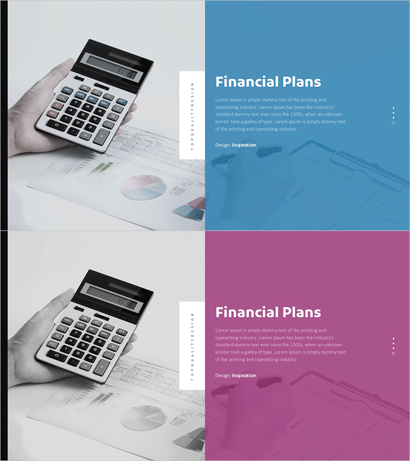 재무 계획을 강조한 투자유치 슬라이드 – 포괄적 비전 제시