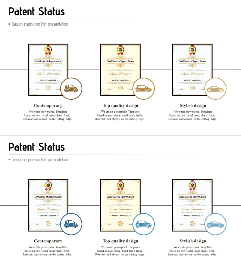 보유 특허 및 지적재산권 현황 슬라이드