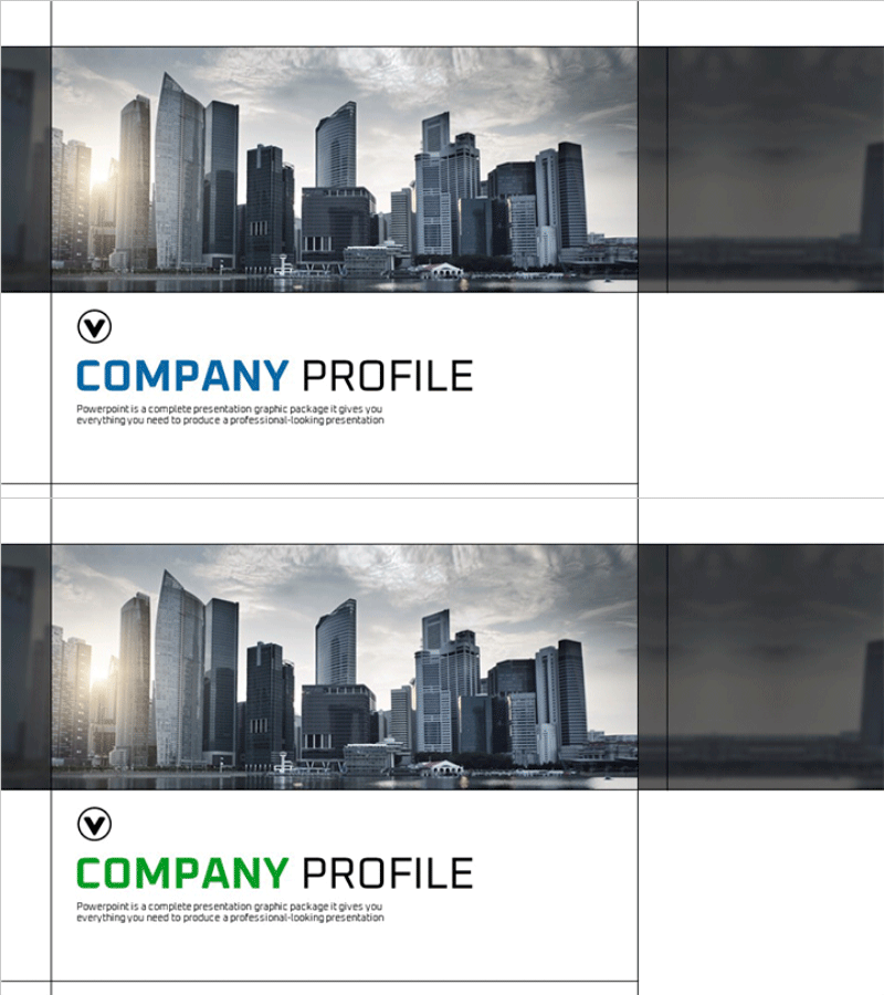 그리드 회사소개서 템플릿 표지 – 전문성과 신뢰를 담다