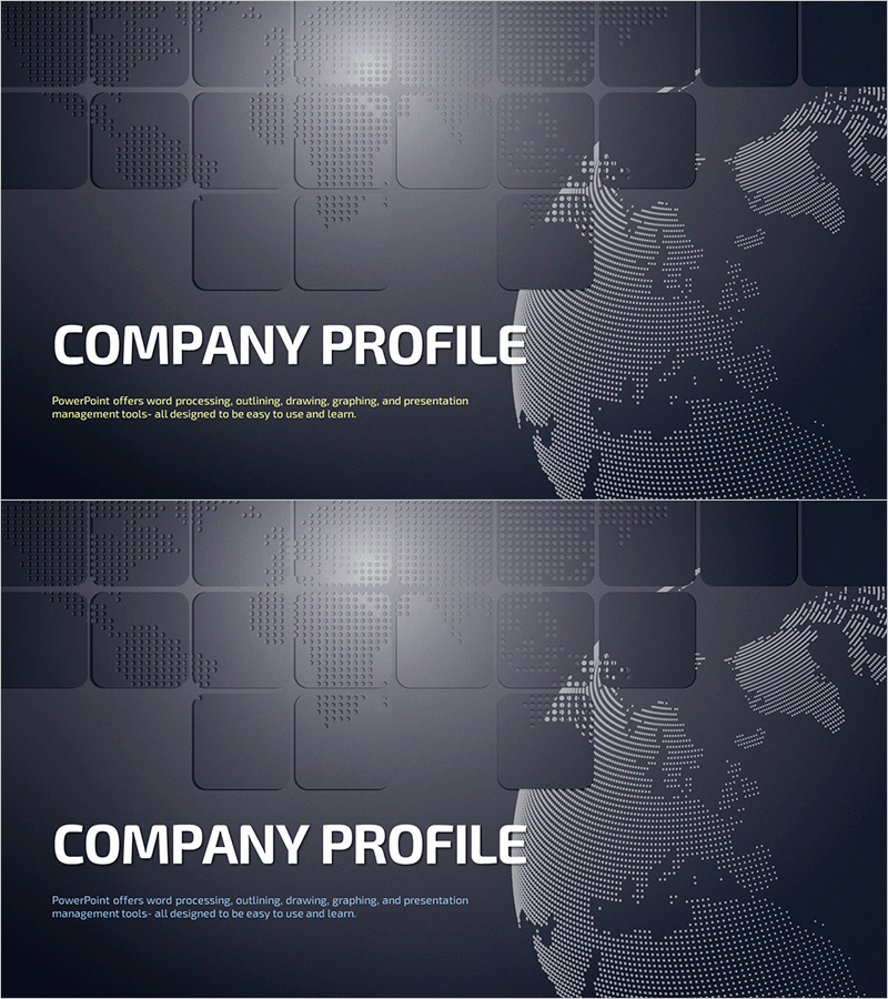 글로벌 회사소개서 템플릿 표지 – 프로페셔널한 시작