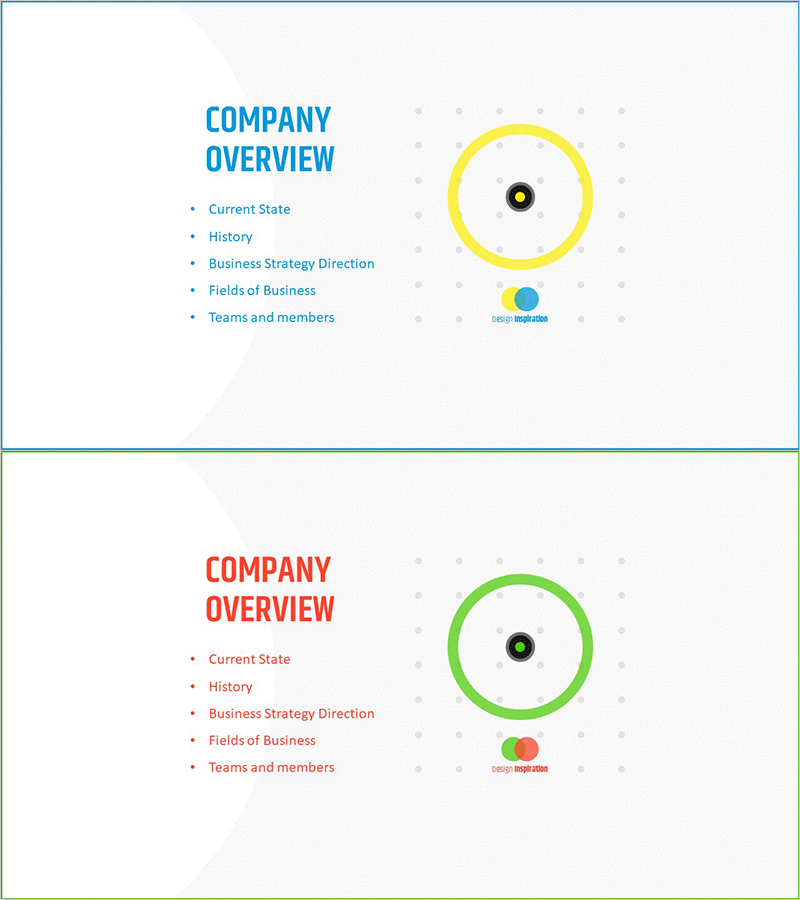 비즈니스 사업계획서 PPT 템플릿 – 간지 있는 기업 개요