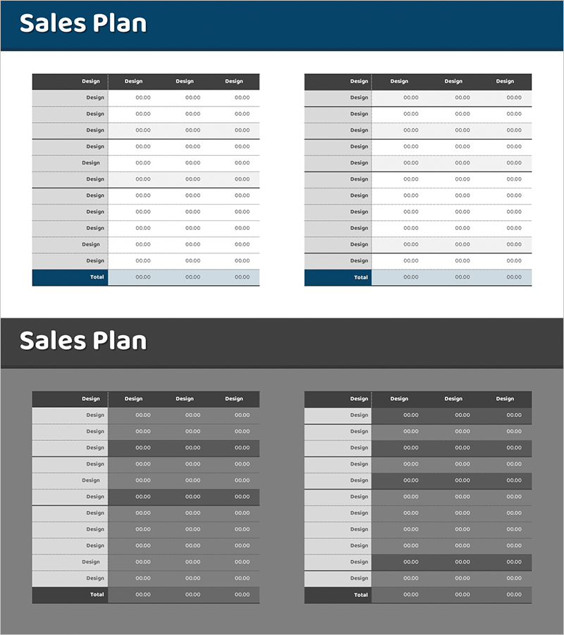판매 수익 비교 분석표 – 효율적 운영계획