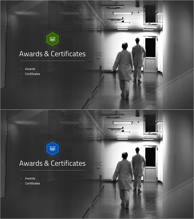 병원 회사소개서 템플릿 간지