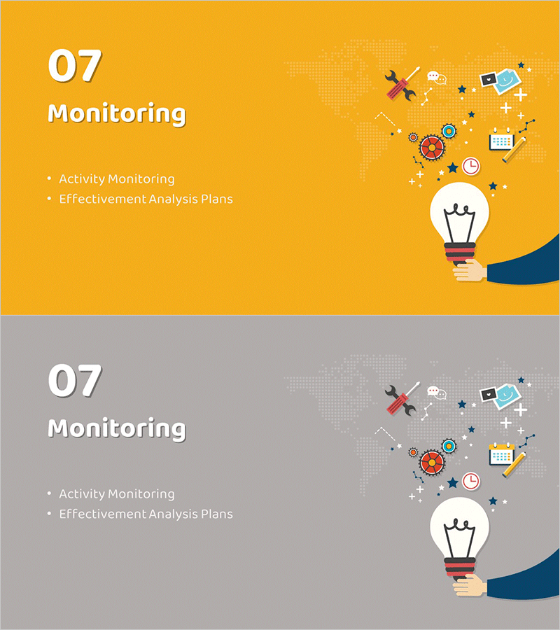 일러스트 테마 마케팅 기획서 템플릿 간지