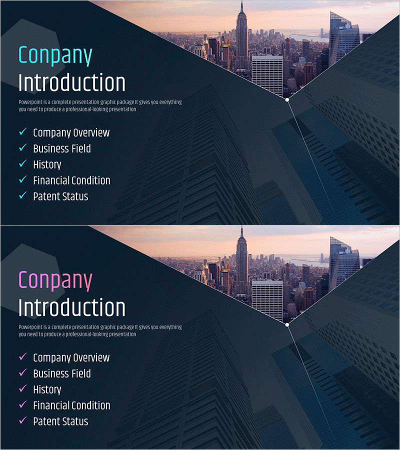 IT 투자유치 템플릿 간지 – 비즈니스 소개와 성과 강조