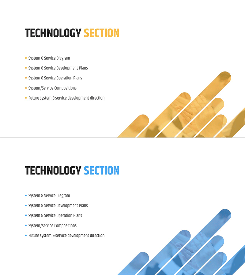 원형 사선 패턴 제안서 간지