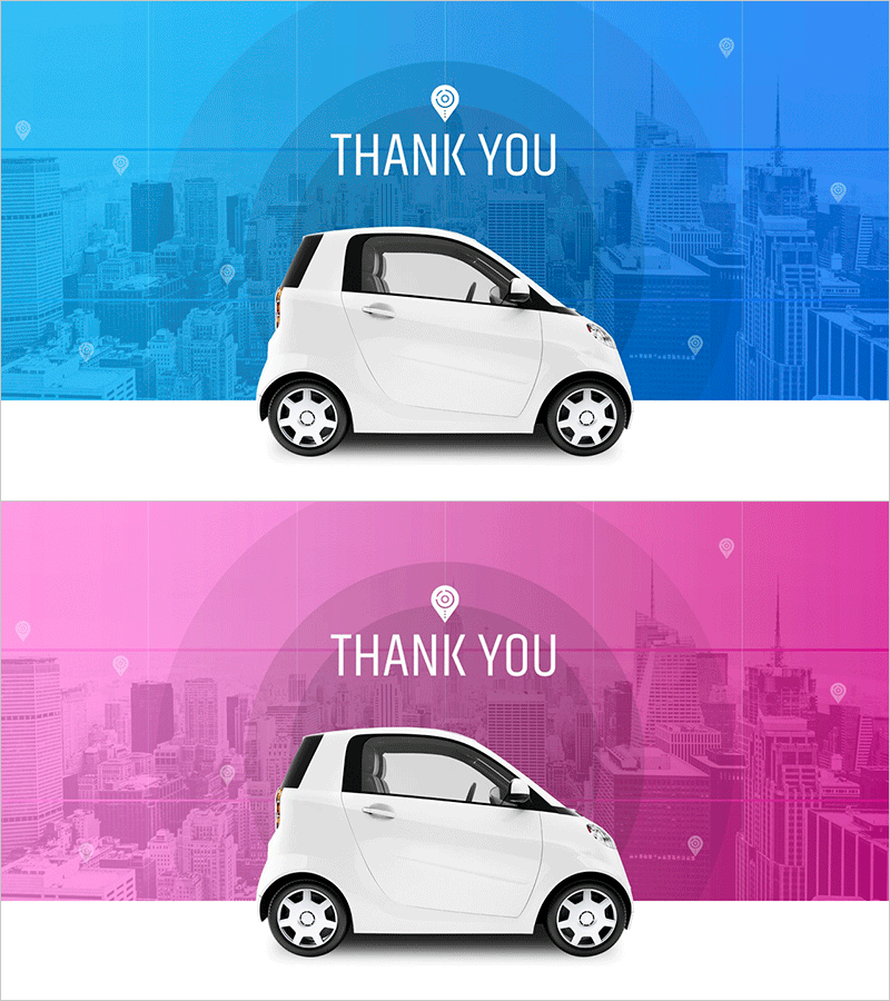 카셰어링 사업계획서 템플릿 엔딩 표지 – 고마움을 전하는 디자인