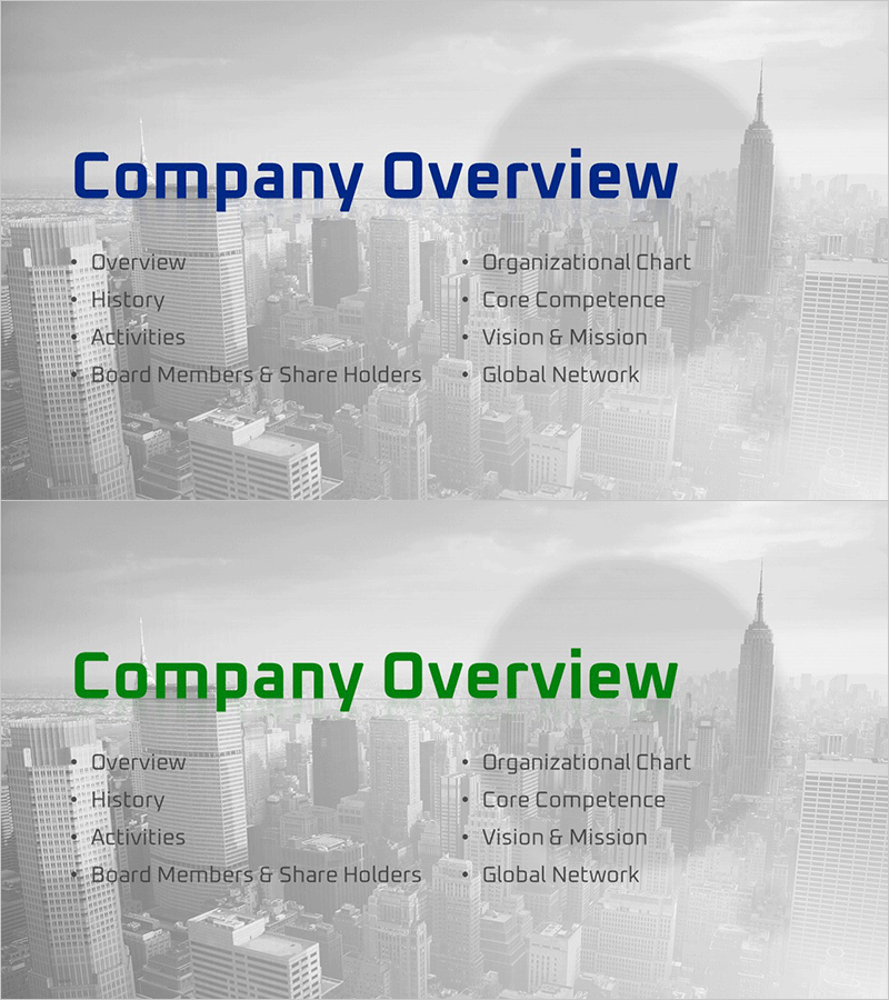 글로벌 그룹 회사소개서 템플릿 간지