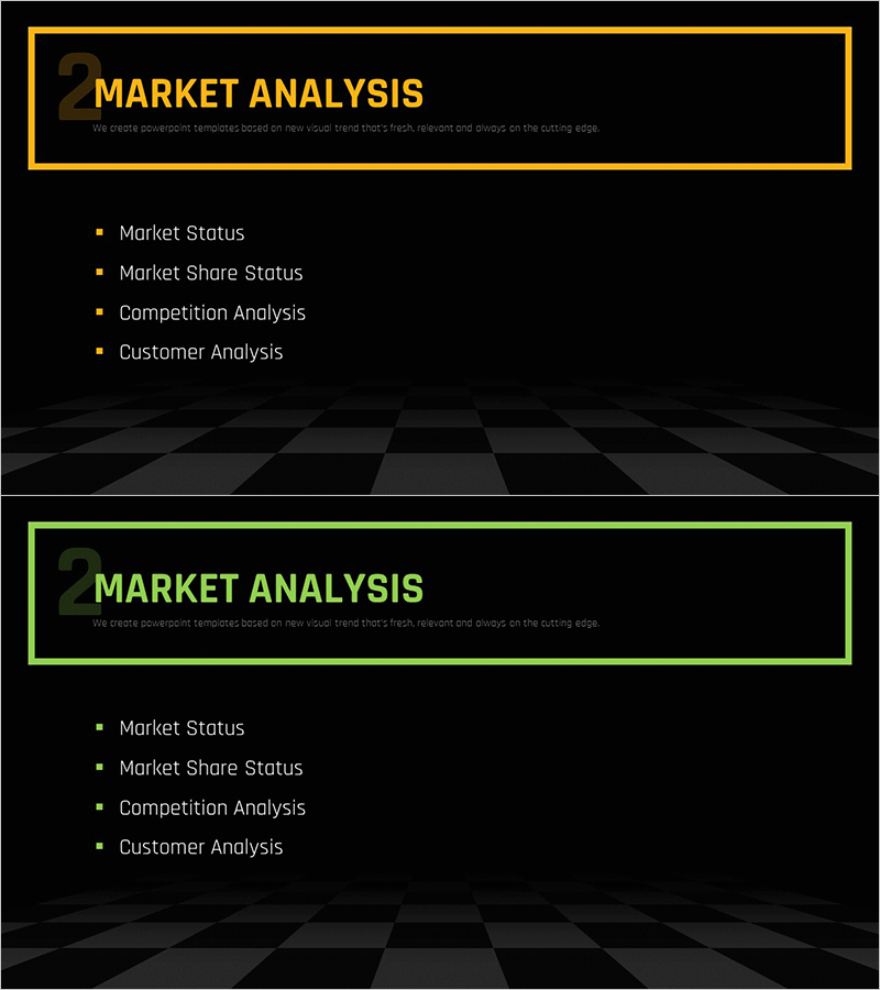체스 테마 비즈니스 전략 템플릿 간지