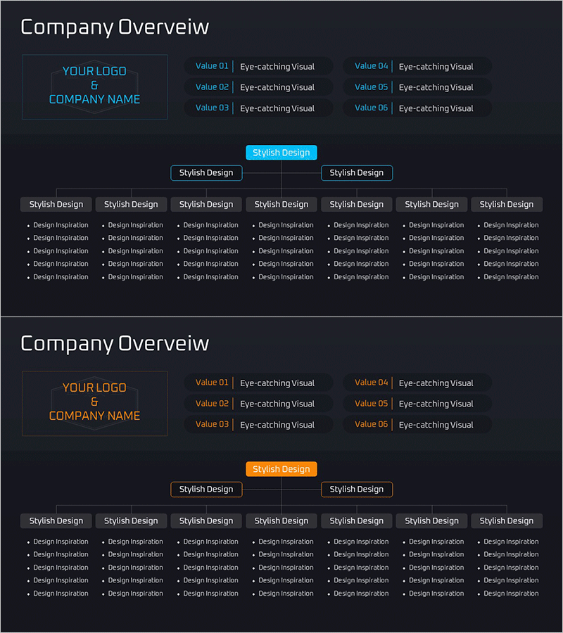 경영진 조직도 다이어그램 – 회사 소개와 구조