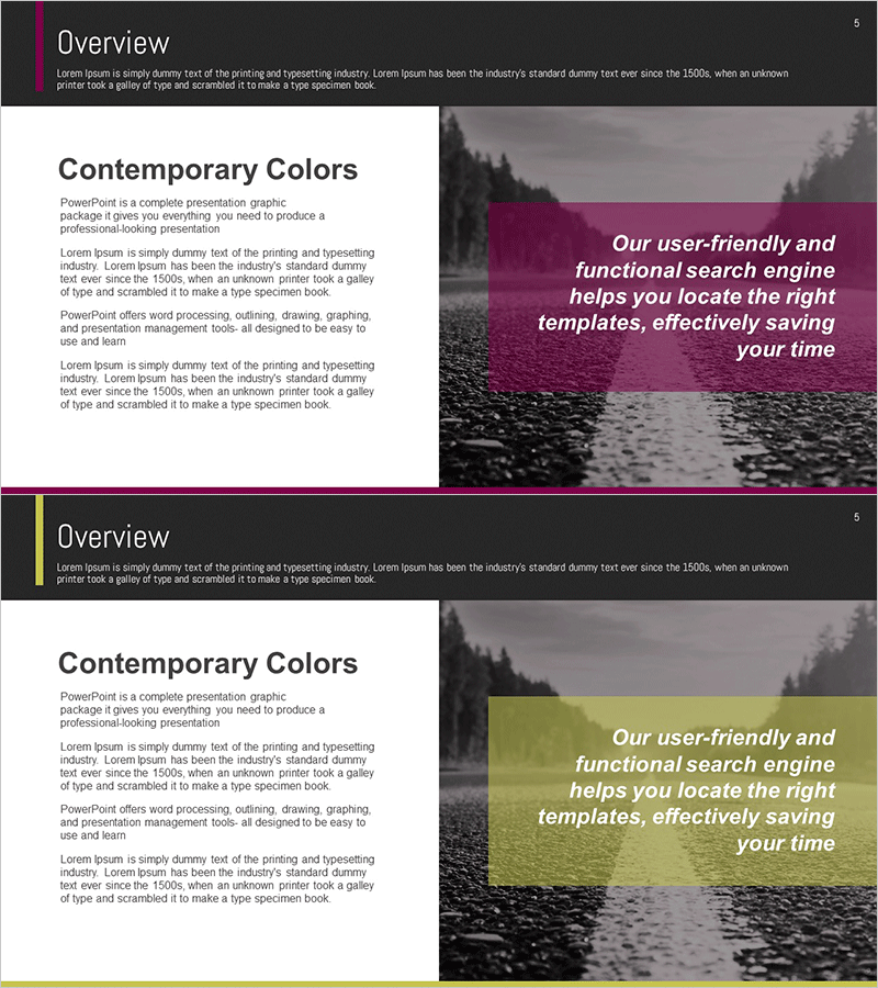 회사 배경 소개 슬라이드 – 효과적인 사업 개요