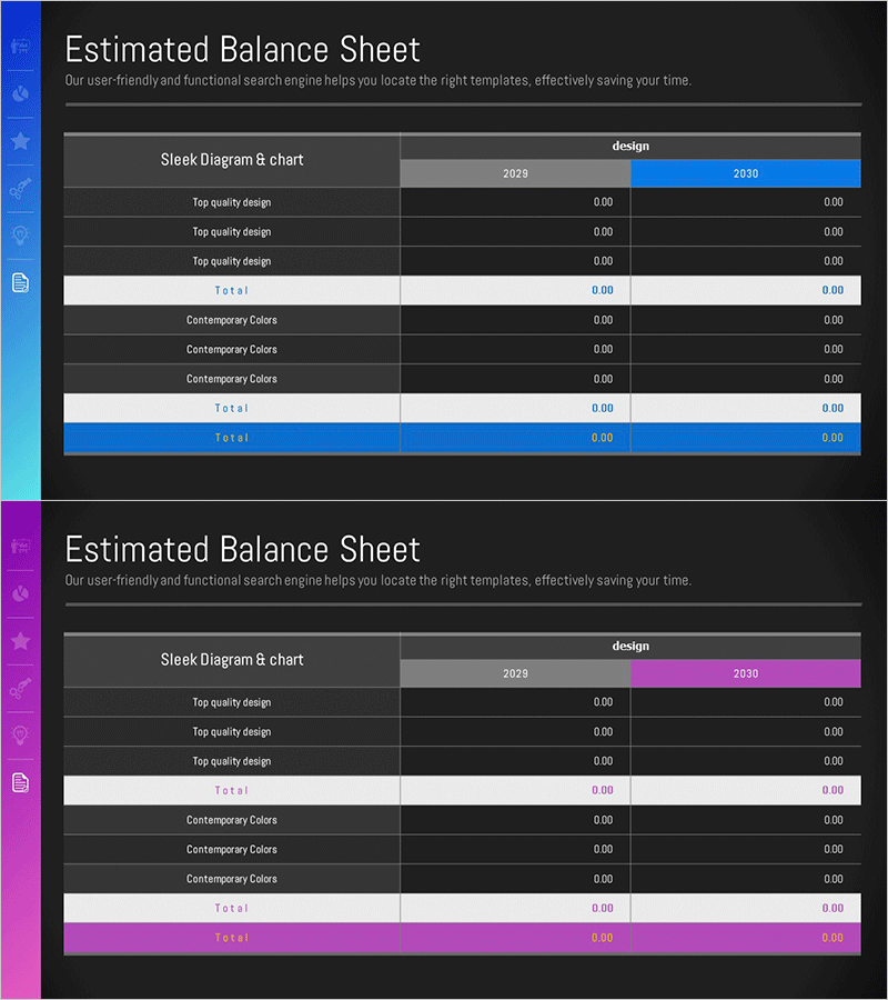 작년 매출 비교 분석표 – 재무 성과를 시각적으로