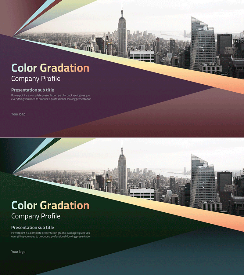 컬러 그라데이션 템플릿 표지