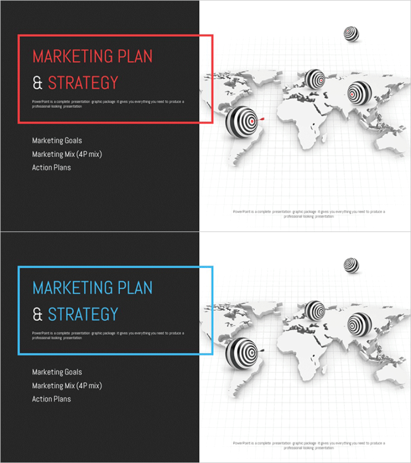 타겟 마케팅 기획서 템플릿 간지