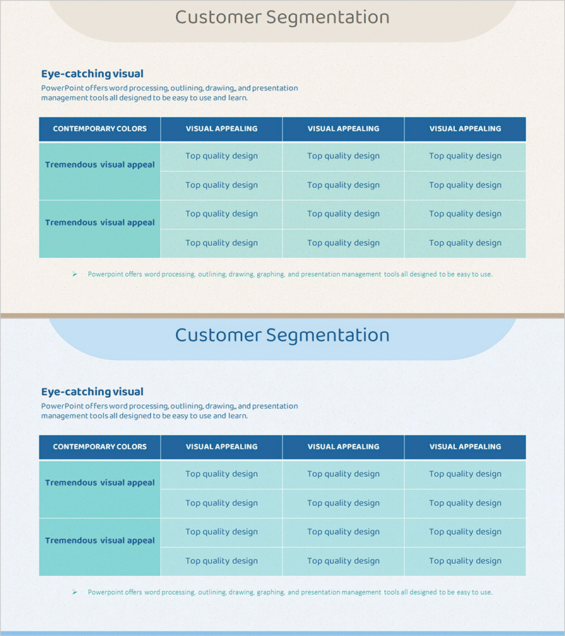 소비자 반응 분석 및 개선 정리표