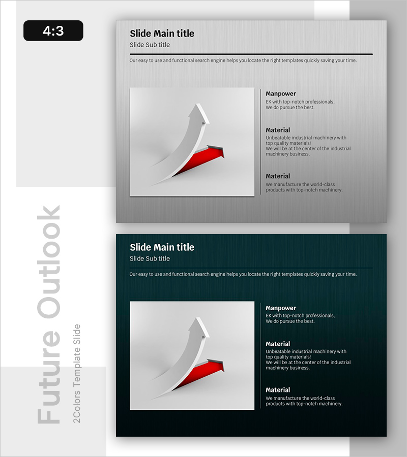 상승 요인 분석 슬라이드 – 사업 목표 및 전략