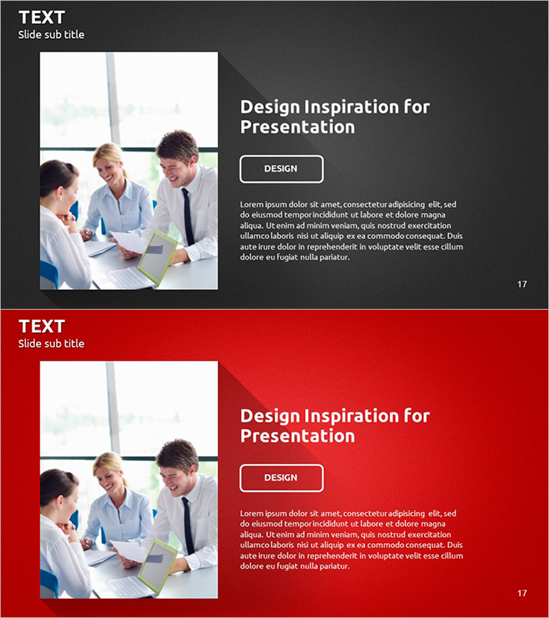 모던 비즈니스 플랜 템플릿 텍스트 – 전략 및 비전