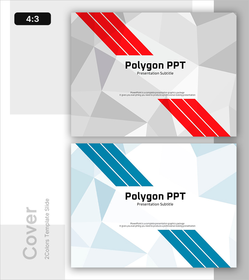 다각형 패턴 PPT 표지