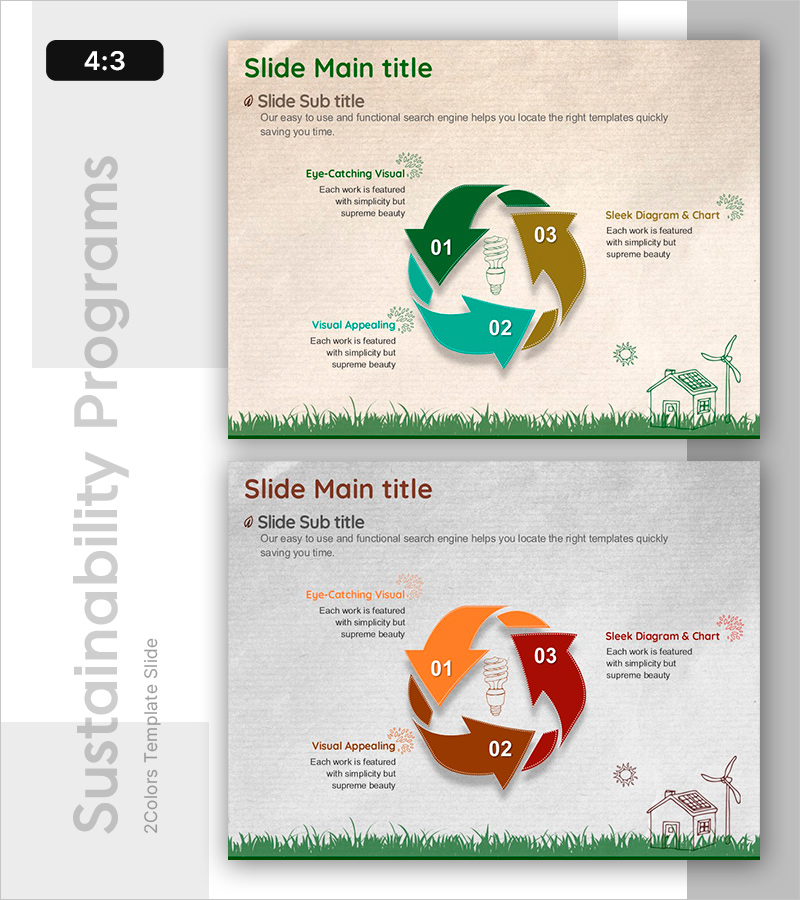 지속 가능성을 위한 순환 프로그램 슬라이드