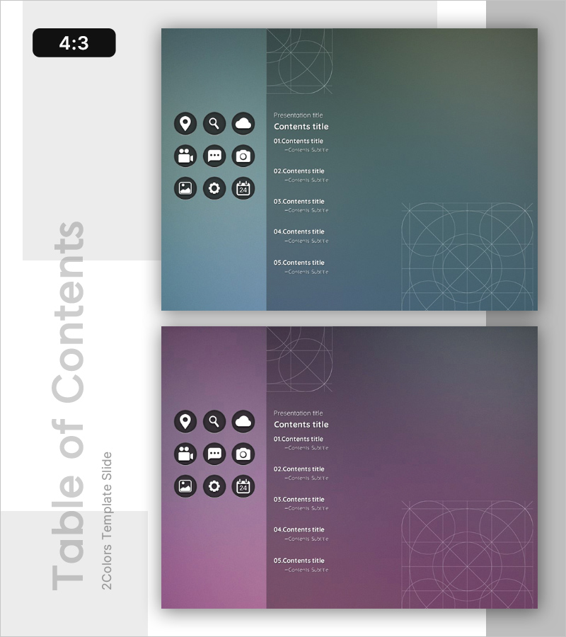 모바일 앱 리서치 템플릿 목차