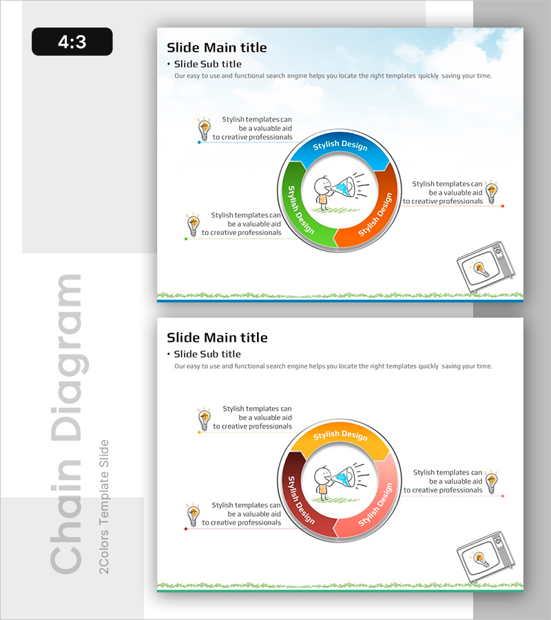 스타일리시 디자인으로 창의적인 작업을 지원하는 슬라이드