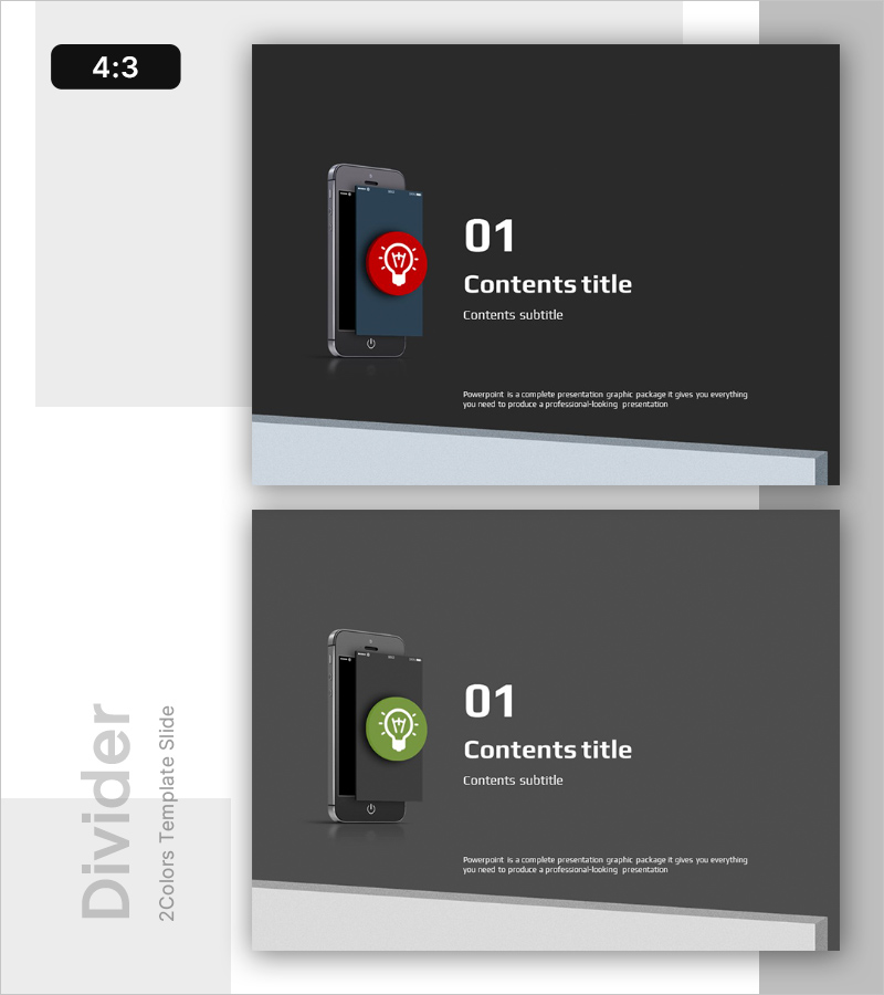 염색체 테마의 와이드 PPT 템플릿 – 전문가의 정점