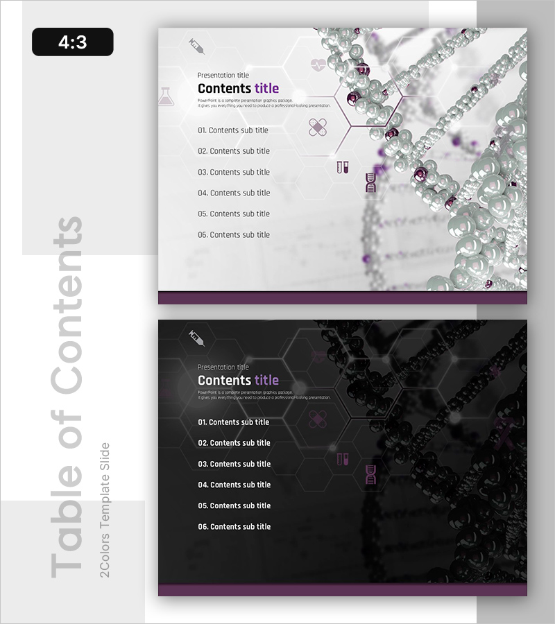 유전체의 논리로 구성된 발표 – 효과적인 목차 슬라이드