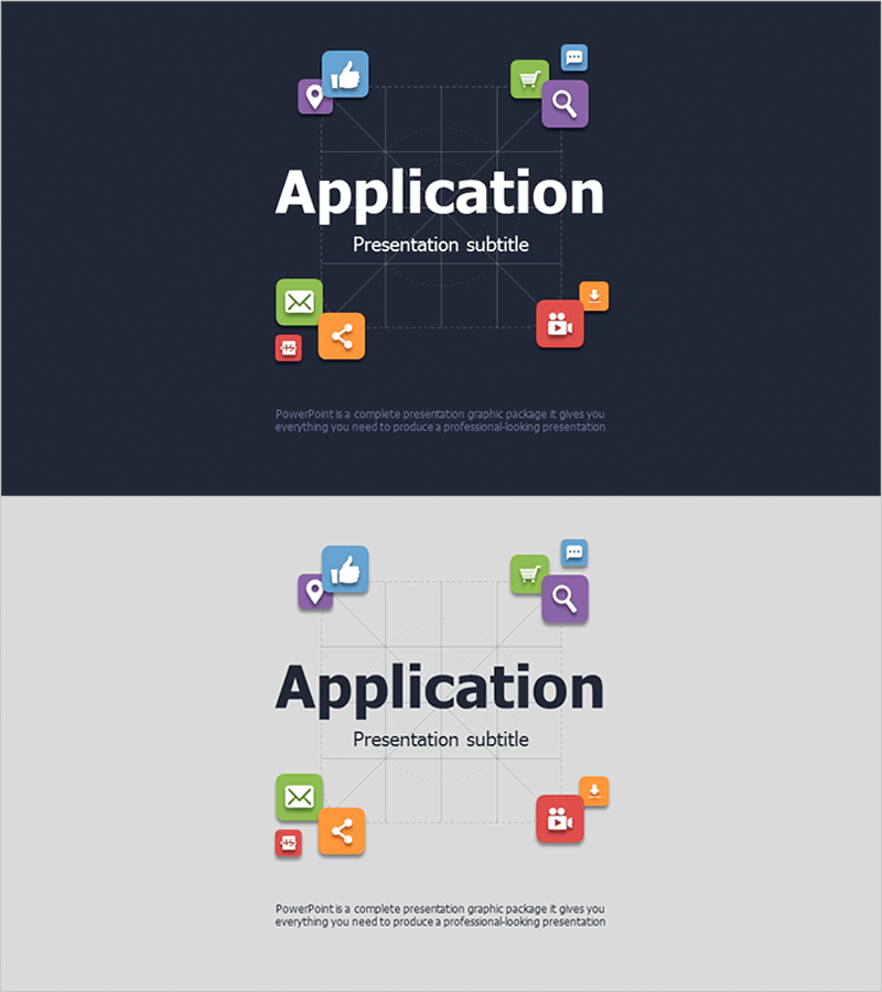 어플리케이션 프레젠테이션 템플릿 – 혁신과 창의성