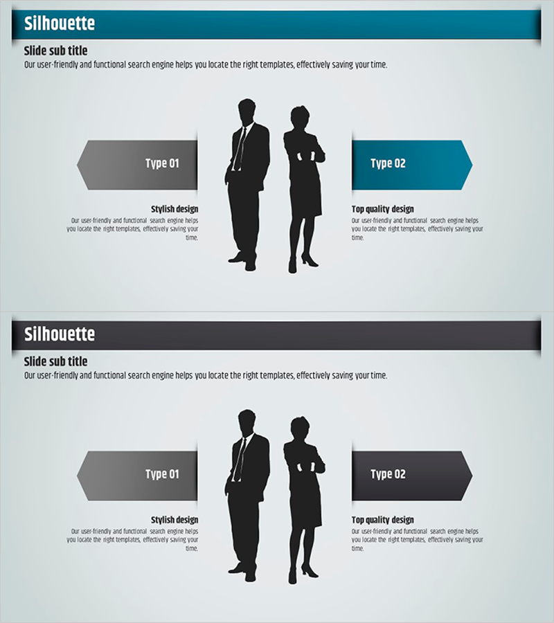 아이디어 도출 템플릿 – 실루엣 디자인