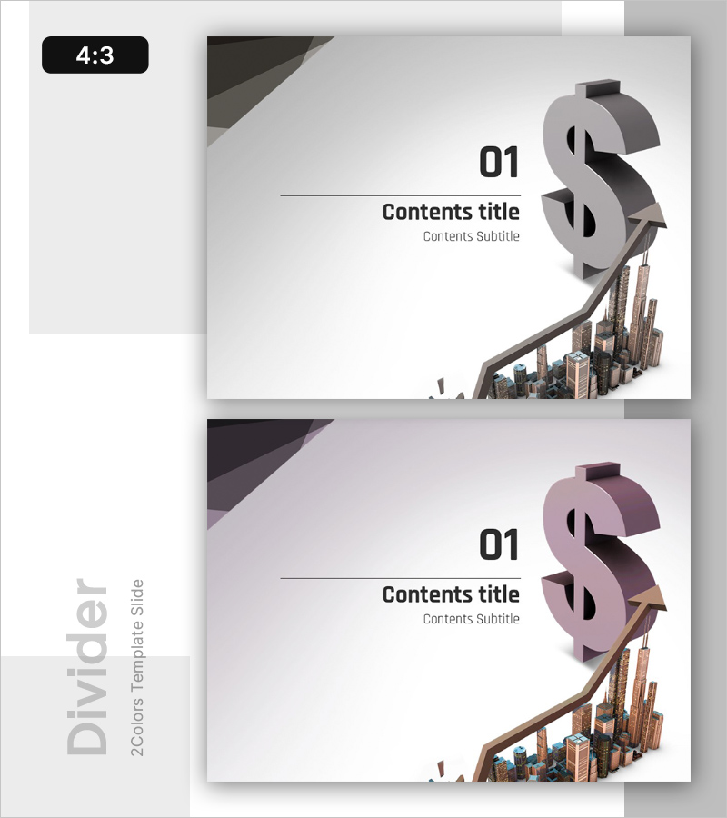 금융 비즈니스 템플릿 간지 – 성공적 투자 프레젠테이션