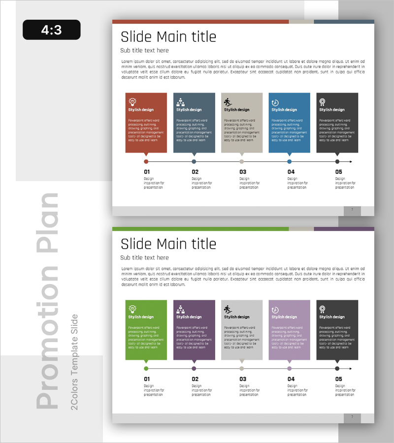 단계 흐름형 추진 다이어그램 – 사업 전략 시각화