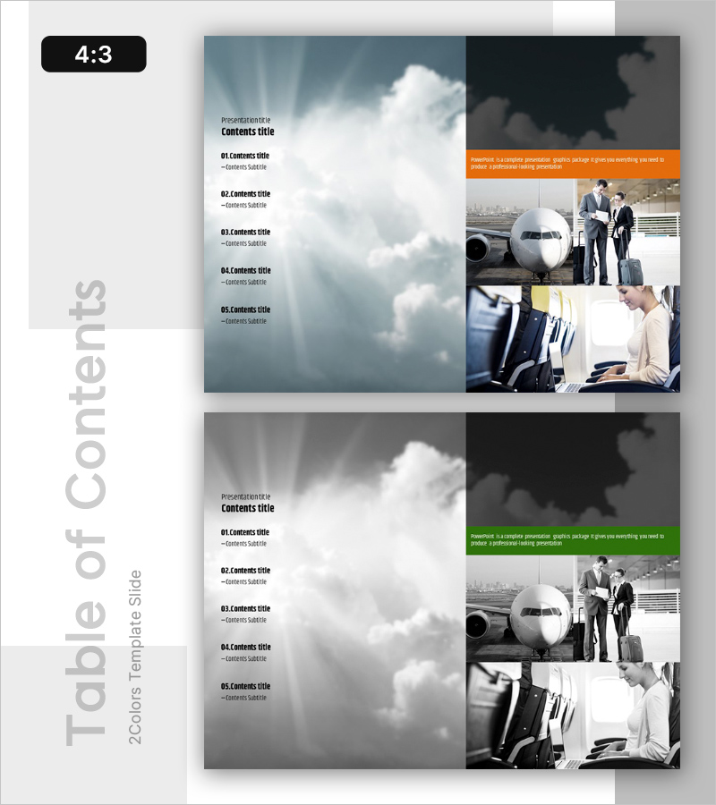 글로벌 출장 프레젠테이션 목차 - 전문적인 구성