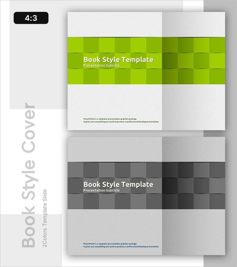 책 스타일 PPT 표지 – 프레젠테이션을 위한 세련된 디자인